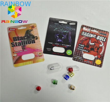 ইউভি প্রিন্টিং ফোস্কা কার্ড প্যাকেজিং সিবিডি তেল বোতল কাগজ ফোস্কা কার্ড / বৈদ্যুতিন Vape কার্তুজ