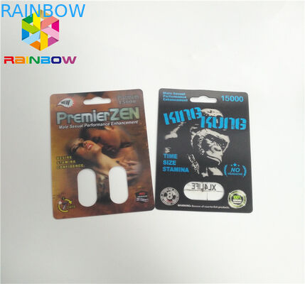 ক্যাপসুল কনটেইনার ফোস্কা কার্ড প্যাকেজিং সেক্স পিলস পাওয়ার টিলার 69 7 3 ডি 6000