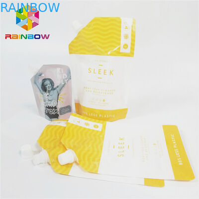 চকচকে সমাপ্ত নাইলন তরল স্ট্যান্ড আপ স্পাউট থলি শিশুর খাদ্য প্যাকেজিং স্কিও ব্যাগ