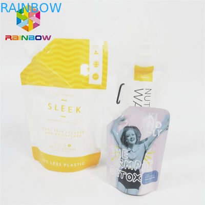 চকচকে সমাপ্ত নাইলন তরল স্ট্যান্ড আপ স্পাউট থলি শিশুর খাদ্য প্যাকেজিং স্কিও ব্যাগ