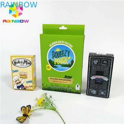 পুনর্ব্যবহারযোগ্য কাস্টম লোগো ডিজাইন ব্র্যান্ড প্রিন্টেড ইউভি হট স্ট্যাম্পিং পেপার কার্ড বাক্স উপহারের প্রসাধনীগুলির জন্য হ্যাং গর্ত সহ hole