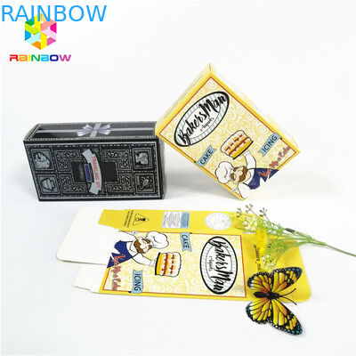 চকচকে চকচকে হট স্ট্যাম্পিং OEM ব্র্যান্ডের লোগো প্রিন্ট করা কাগজ বাক্স উপহার প্রসাধনী আইল্যাশ প্যাকেজিং কার্ড বাক্স