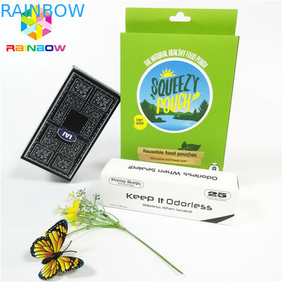 চকচকে চকচকে ই এম ডিজাইন লোগো প্রিন্ট করা কাগজ কার্ড বক্স উপহার প্রসাধনী আইল্যাশ প্যাকেজিং কার্ড বাক্স