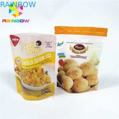 হিমায়িত খাবার প্লাস্টিকের পাউস প্যাকেজিং স্ট্যান্ড আপ নাইলন ভ্যাকুয়াম রিটোর্ট স্টোরেজ