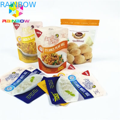 সস স্টিমড প্লাস্টিকের পাউস প্যাকেজিং ফুটন্ত রান্না ভ্যাকুয়াম স্টোরেজ জিপার লক