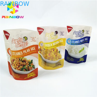 কাস্টমাইজড প্লাস্টিক স্ট্যান্ড আপ পাউচ, অ্যালুমিনিয়াম ফয়েল পাউচ লোগো হিট প্রতিরোধক