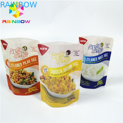 সস স্টিমড রাইস প্যাকেজিংয়ের জন্য উচ্চ টেম্প ভ্যাকুয়াম স্টোরেজ ব্যাগ স্বচ্ছ retort থলি