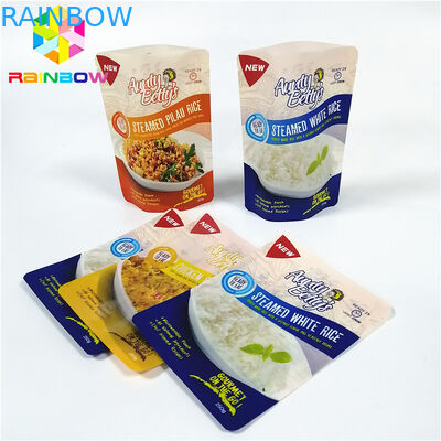 ফ্লেক্সিবল কুকিং ব্যাগ স্ট্যান্ড আপ পাউচ প্যাকেজিং ভ্যাকুয়াম সিলার কাস্টমাইজড আকার