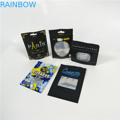 পুনরায় বিক্রয়যোগ্য প্লাস্টিকের ব্যাগগুলি ক্যান্ডি গামি বিয়ার প্যাকেজিং সিবিডি ওয়েড হ্যাম্প 7 জি 28 জি