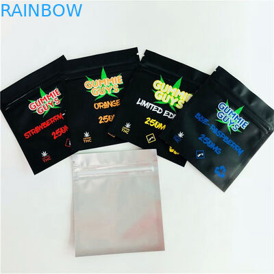 গন্ধ প্রুফ ভেষজ ধূপ প্যাকেজিং ম্যালার ফয়েল পাউচস 1 / 4oz 1 / 2oz 1oz