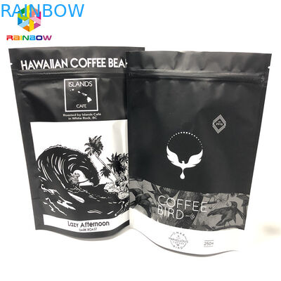 গ্র্যাভুরে প্রিন্টিং অ্যালুমিনিয়াম ফয়েল ব্যাগ, গ্রাউন্ড কফি ভালভের সাথে জিপার ব্যাগগুলি স্ট্যান্ড আপ করুন