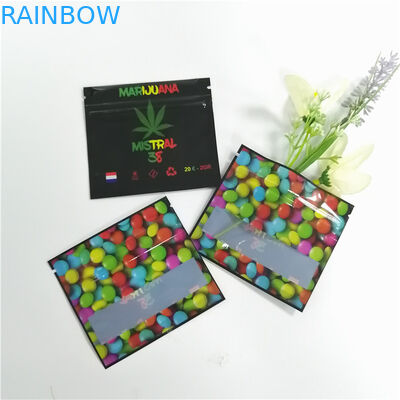 স্বচ্ছ ভেষজ ধূপ প্যাকেজিং ছোট জিপলক ওয়ান সাইড ক্লিয়ার অ্যালুমিনিয়াম ফয়েল