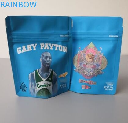 3.5 গ্রাম কুকিজ ভেষজ ধূপ প্যাকেজিং গন্ধযুক্ত প্রমাণ জিপার আগাছা ব্যাগ স্ট্যান্ড আপ