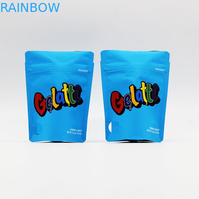 সিবিডি রন্টজ কুকিজ রিসেইলেবল জিপলক প্যাকেজিং মাইলার পাউচ ব্যাগ এমওপিপি / ভিএমপিইটি / পিই উপাদান