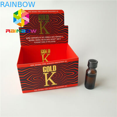 সিএমওয়াইকি কালার প্যাকেজিং পেপার বক্স বিজ্ঞাপন ই তরল পিচবোর্ডের কাউন্টার শীর্ষ প্রদর্শন