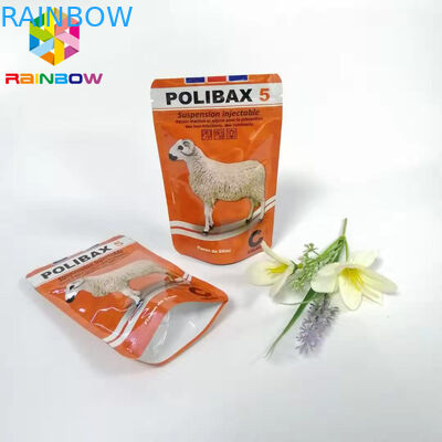 নীচে গোসেট অ্যালুমিনিয়াম ফয়েল পাউচ, কুকুরের খাদ্য প্যাকেজিং পুনরীক্ষণযোগ্য অ্যানিমাল ফিড ব্যাগ