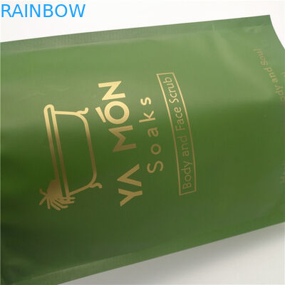 অ্যালুমিনিয়াম ফয়েল বোতল গসেট ব্যাগ ফাঁস প্রুফ লোগো মুদ্রণ জিপলক প্যাকেজিং