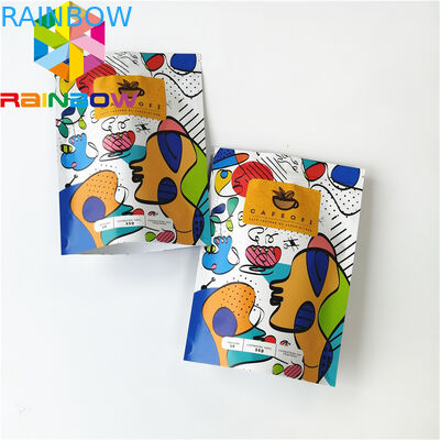 ডিজিটাল প্রিন্টিং স্টিল আপ ফয়েল প্যাকেজিং ব্যাগ স্তরিত উপাদান লোগো কাস্টমাইজড