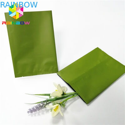 হালকা সবুজ ব্যাক সেন্টার হিট সিল ব্যাগ কাস্টম লোগো ফয়েল ফুড পাউডার ক্যান্ডি পাউচ