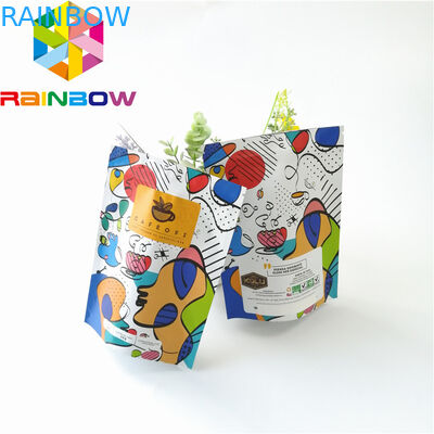 জিপলক প্লাস্টিকের পাউস প্যাকেজিং, পুনরায় ব্যবহারযোগ্য অ্যালুমিনিয়াম ফয়েল কফি ব্যাগ স্ট্যান্ড আপ করুন