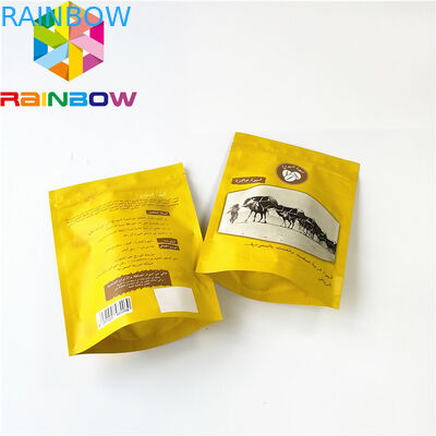 গরুর মাংসের জার্কির জন্য কাস্টম প্রিন্টেড অ্যালুমিনিয়াম ফয়েল ফুড প্যাকেজিং ব্যাগ স্তরিত জিপ লক