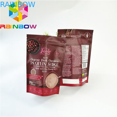 পুনরায় ব্যবহারযোগ্য শুকনো খাদ্য প্যাকেজিং ব্যাগ থ্রি সাইড হিট সিল পাউচ গ্লোসি সারফেস প্রিন্টিং