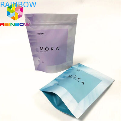 ম্যাট ফিনিশ সিবিডি বাথ সল্ট প্লাস্টিকের পাউচস প্যাকেজিং অ্যালুমিনিয়াম ফয়েল খাবারের জন্য পুনরায় গবেষণাযোগ্য