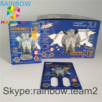 পুরুষ যৌন বর্ধন ফোস্কা প্যাক প্যাকেজিং 350g 400g পেপার ডিসপ্লে বাক্সের জন্য ক্যাপসুল