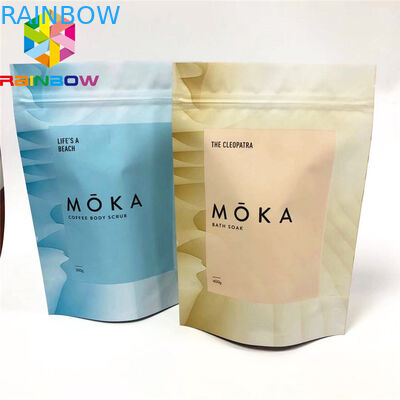 লাইটওয়েট প্লাস্টিকের পাউচ প্যাকেজিং, সিবিডি বডি স্ক্রাবের জন্য ফুড গ্রেড স্ট্যান্ড আপ ব্যাগ