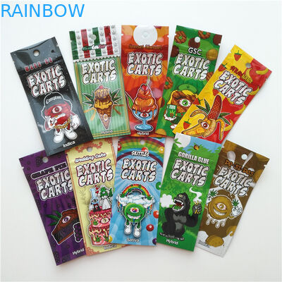 ভ্যাপ কার্টরিজ অ্যালুমিনিয়াম ফয়েল প্যাকেজিং ব্যাগ বিদেশী কার্ট থলি কাস্টম লোগো