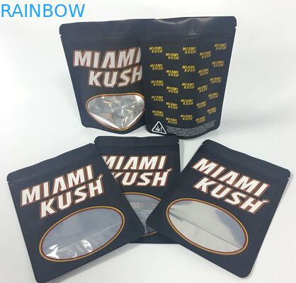 ভোজ্য ভেষজ ধূপ ব্যাগগুলি মেডিকেল মারিজুয়ানা প্যাকেজ 4x6 ​​পরিষ্কার উইন্ডো সহ ইঞ্চি