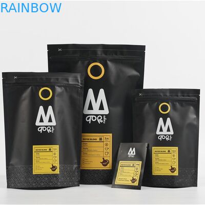 বায়োডেগ্রেডেবল স্ট্যান্ড আপ কফি পাউচস স্লিমিং ম্যাচা গ্রিন টি ব্যাগ গ্র্যাভুর প্রিন্টিং