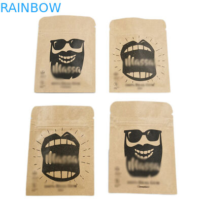 বাদামের জন্য খাদ্য প্যাকেজিং স্ট্যান্ড আপ জিপার পাউচ পুনর্ব্যবহারযোগ্য প্লাস্টিক ব্যাগ জিপলক