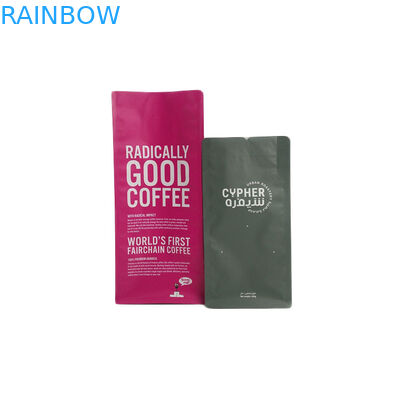 Custom Printed Heat Seal Tea Bags Resealable With One Way Degassing Valve