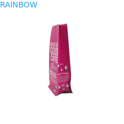 বায়োডেগ্রেডেবল প্লাস্টিক জিপলক ফুড প্যাকিং ব্যাগ ই জিপার ফ্ল্যাট নীচে কফি প্যাকেজিং