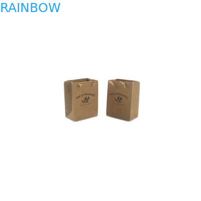 ডাইপ্যাক স্ট্যান্ড আপ পাউচ ছোট হস্তনির্মিত ক্রাফ্ট পেপার ব্যাগ হ্যান্ডেলের সাথে পুনর্ব্যবহারযোগ্য