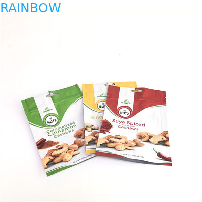 বায়োডেগ্রেডেবল স্ট্যান্ড আপ জিপার ব্যাগগুলি কাস্টম গ্র্যাভুর প্রিন্টিং ফুড প্যাকেজিংয়ের জন্য