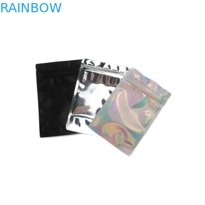 জিপ সহ গন্ধ প্রুফ ফুড গ্রেড প্যাকেজিং ব্যাগ থ্রি সাইড সিল পাউচ ম্যাট