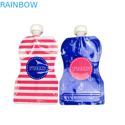 পুনরায় ব্যবহারযোগ্য স্পাউট ব্যাগ প্যাকেজিং বেভারেজ ড্রিঙ্কিং প্লাস্টিক তরল থলি কাস্টমাইজড মুদ্রিত