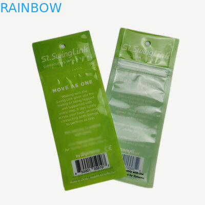 থ্রি সাইড সিলড টান্সপারেন্ট ফ্রন্ট ব্যাগ হেলথ ফুড র‍্যাপার জিপার শীর্ষ কাস্টমাইজড