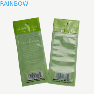 থ্রি সাইড সিলড টান্সপারেন্ট ফ্রন্ট ব্যাগ হেলথ ফুড র‍্যাপার জিপার শীর্ষ কাস্টমাইজড