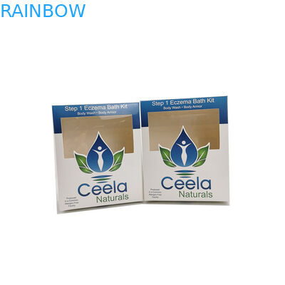 চকচকে হোয়াইট পিচবোর্ড পেপার বক্স প্যাকেজিং খুচরা ত্বকের যত্ন বডি ওয়াশ অ্যাপ্লিকেশন