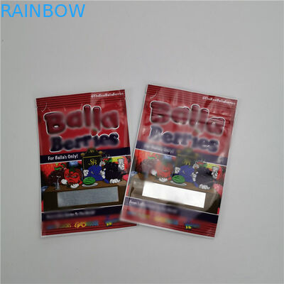 জিপার ব্যাগ প্লাস্টিকের পাউচিং প্যাকেজিং হেম্প সিবিডি কুকিজ ক্যান্ডি বিয়ার গামিজ প্যাকিং