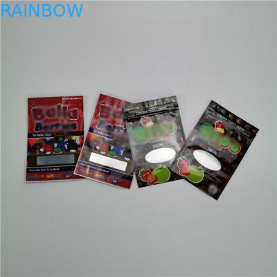 ছোট ব্যাগ প্লাস্টিকের পাউচিং প্যাকেজিং 100% জৈব শিল্প হ্যাম্প সিবিডি গামি প্যাকিং