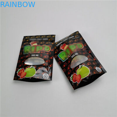 সিবিডি 3 সাইড সিল কাস্টম প্রিন্টেড স্ট্যান্ড আপ পাউস ফয়েল প্যাকেজিং ব্যাগ স্তরিত উপাদান