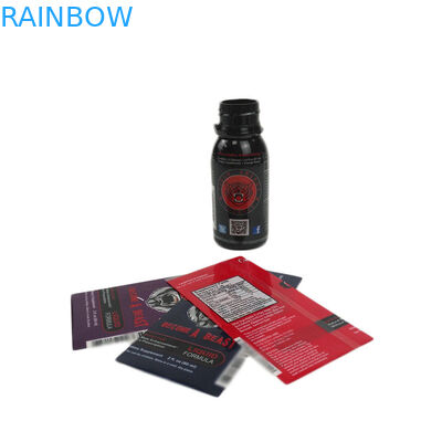 চকচকে ল্যামিনেশন সঙ্কুচিত হাতা লেবেল পোষা / পিভিসি প্লাস্টিকের বোতল কাপ অ টক্সিক