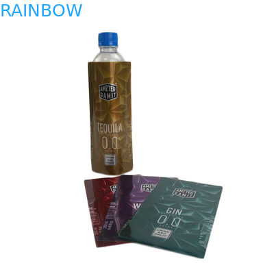 অফসেট মুদ্রণ তাপ সঙ্কুচিত বোতল লেবেল পোষা / পিভিসি নমনীয় কাস্টমাইজড ডিজাইন