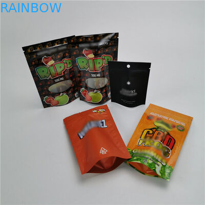 ম্যাট ক্লিয়ার স্ট্যান্ড আপ পাউচ প্যাকেজিং, গন্ধ প্রুফ শিশু প্রতিরোধী ব্যাগ জিপার শীর্ষ