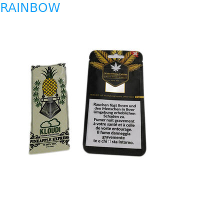 হিট সিল স্ট্যান্ড আপ জিপার পাউচ ব্যাগগুলি পুনর্ব্যবহারযোগ্য টোব্যাকো / সিগারেট প্যাকেজিং