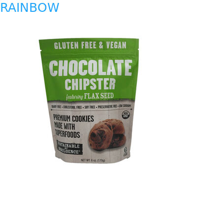 স্নাক প্যাকেজিং জিপলক স্তরিত ফয়েল স্ট্যান্ড আপ থলি